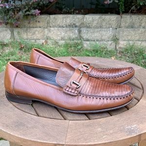 Mezlan Genuine Lizard Moccasin Loafer - Size 10M